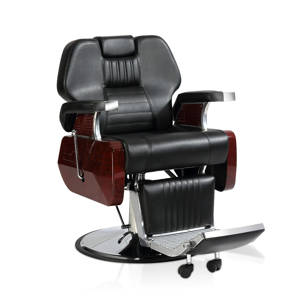 Barber chair Reclining barber chair with headrest
