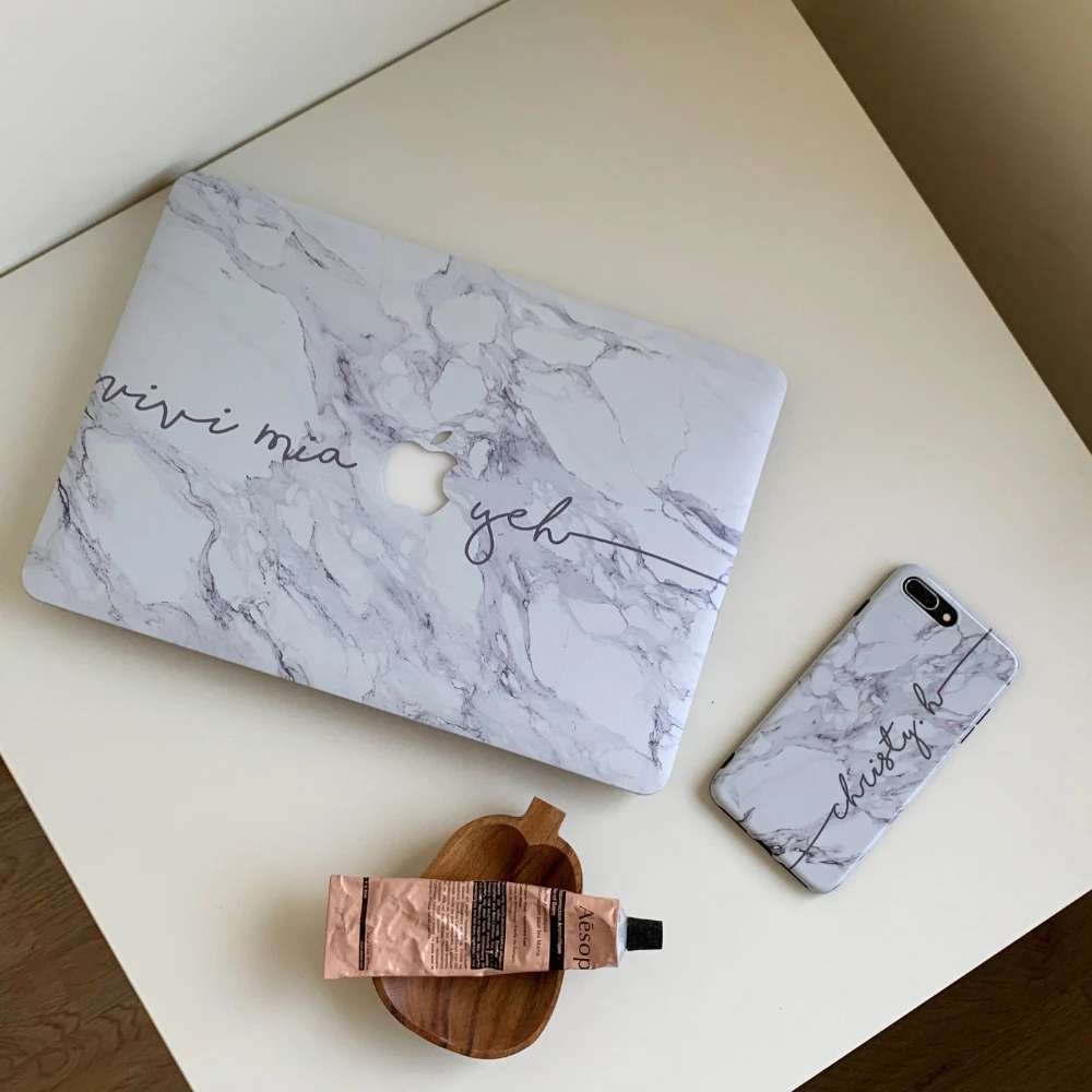 Ink Wash Painting Ins Crystal Laptop Cover For Macbook Air 13 15in NEO M5 M4 A3113 A3241 A2941 A2337 Pro 14 16 M3 M2 A2338 Case