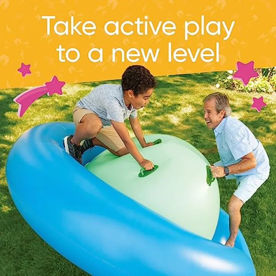 Rocker gonflable de dôme de 8 pieds avec 6 poignées, équipement de jeu amusant pour enfants, videur géant, jouet d'arrière-cour pour jeu en plein air