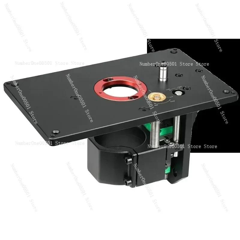 Precision Router Table with Lift Mechanism Woodworking Inverted Trim Router Station for Edge Profiling Carving Slot Cutting
