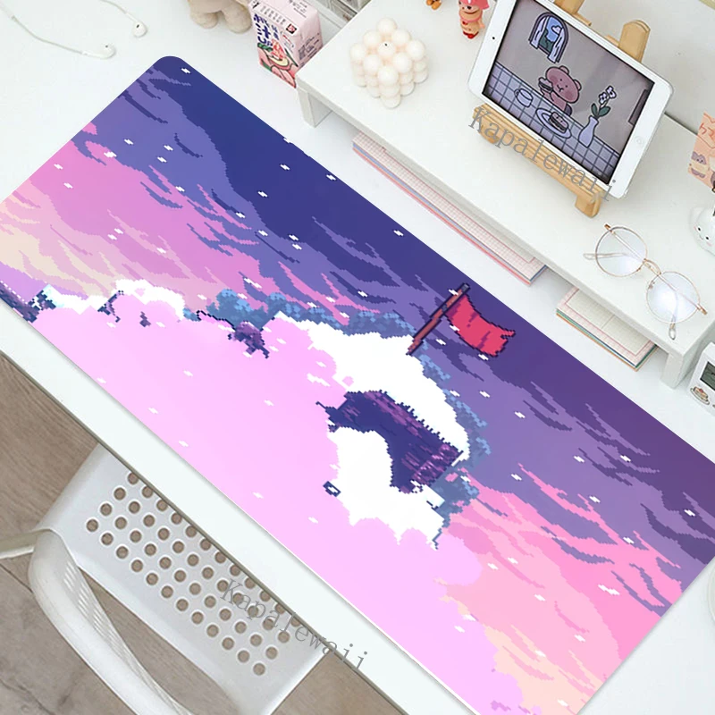 

Pixel City Mat Mousepad Gamer Office Mat Mouse Pad Gaming Room Accessories Desk Mat Art Keyboard Mats 900x400 Mausepad Company