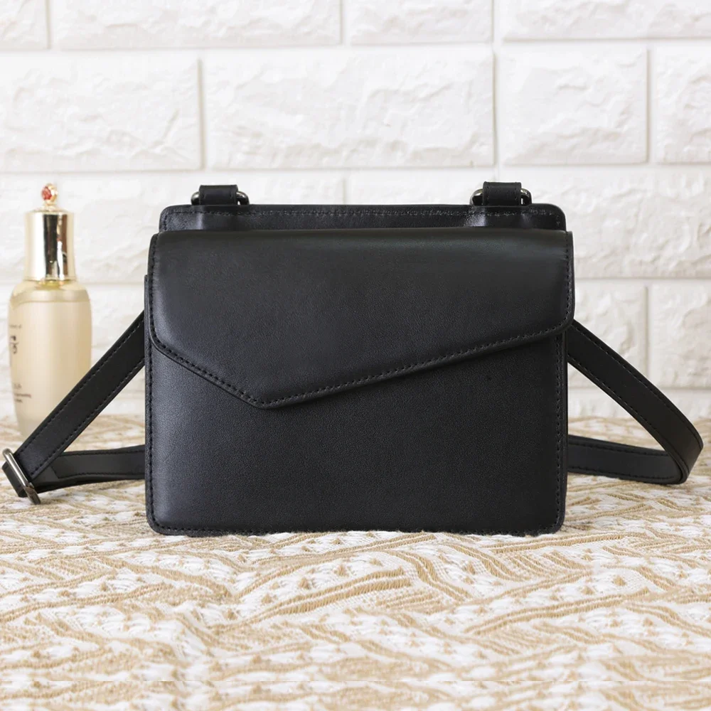 Factory Supply Wholesale Handbag Single Shoulder Crossbody Bag Lipstick Cosmetics Waterproof Genuine Leather Women Lady 