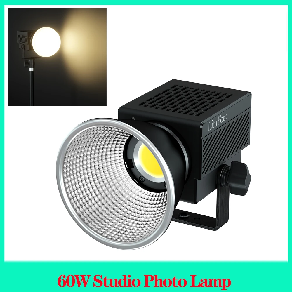 

Litufoto U8 60W Studio Photo Lamp Portable Hand-held Outdoor Photography Light RGB Bi-color 2700-7500k LED Video Light For Video