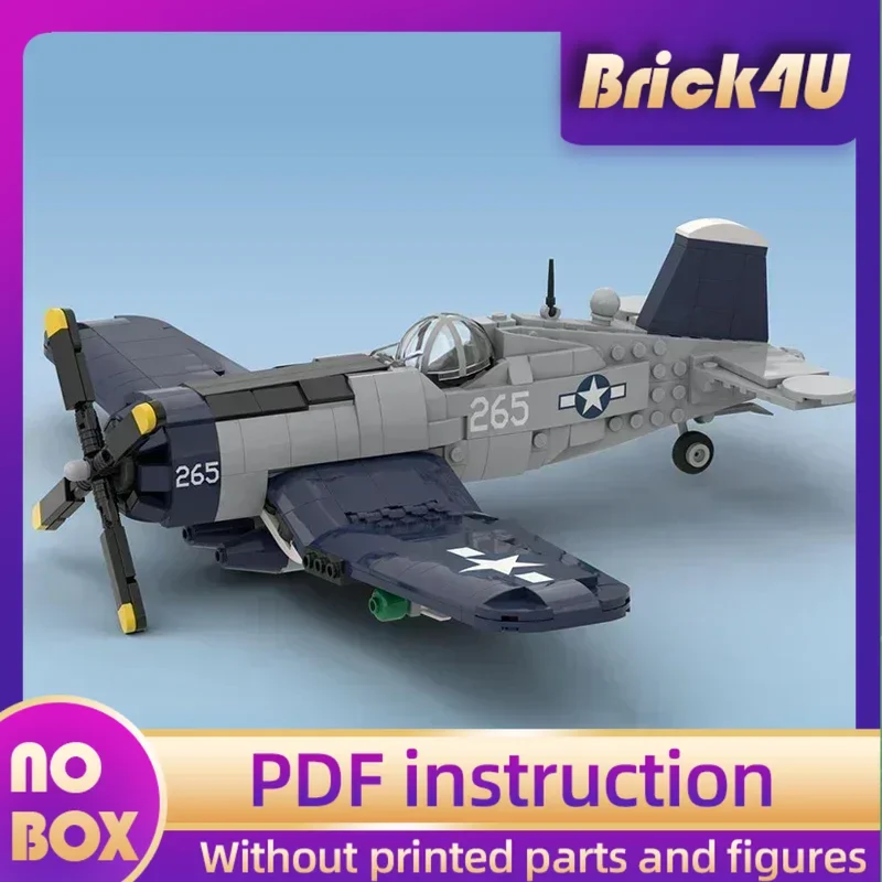 Katonai repülőgép modell Moc Építőkockák II. világháborús vadászbombázó technológia Ajándékok Karácsonyi játékok Barkácskészletek Összeszerelés