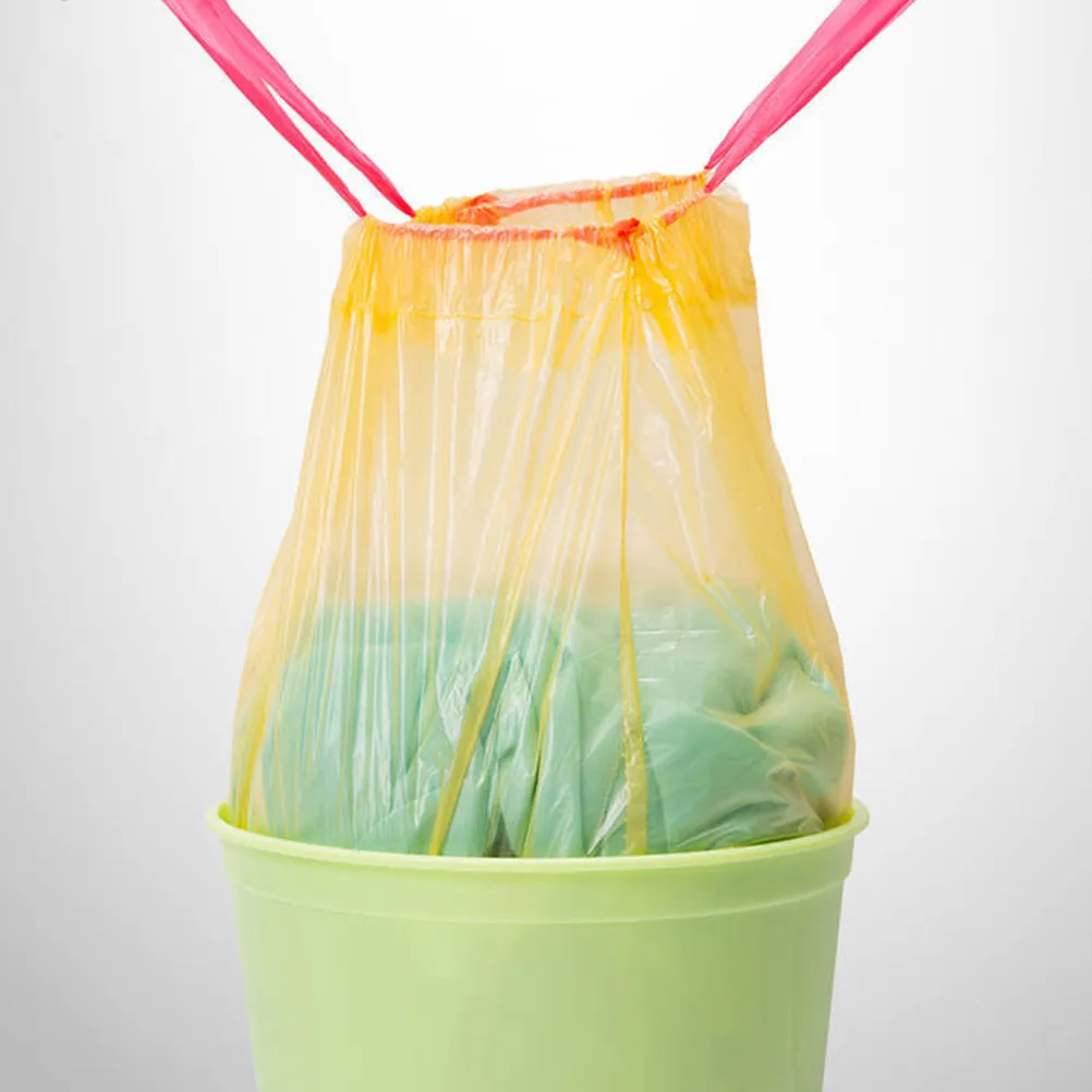 15Pcs Trash Bags Thickened PE Leakproof Strong Large Capacity Garbage Bags for Home Rubbish Storage