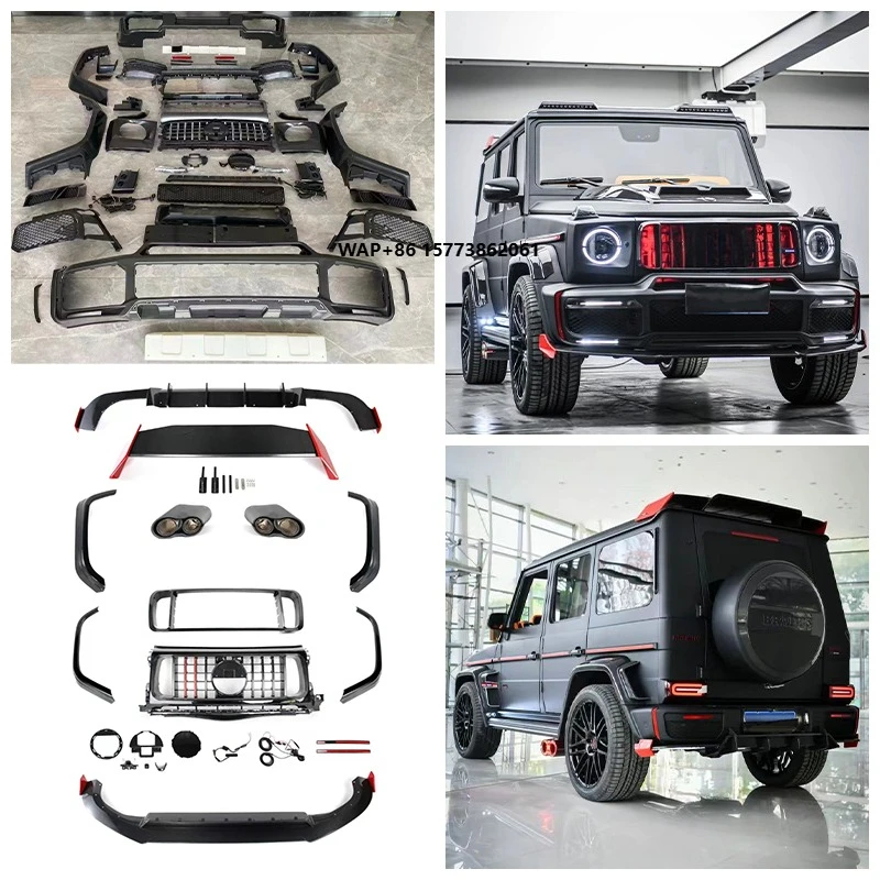 

W464 Upgraded Brabuss Front Rear Bumpers Body Kit G900 Dry Carbon Fiber Kit Modification for 2019-2024 W464 G63