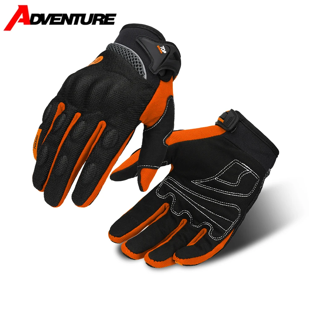 

Motorcycle Riding Gloves Wear-resistant Scratch Resistant Anti Slip Off-road Motorcycle Gloves Touch Screen Full Finger Gloves