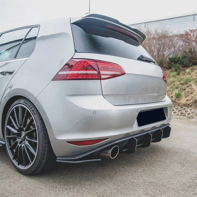 Diffuser Extension V2 Type Blade-Style Rear Spoiler Lip Curtain Car Modification Upgrade Accessory 5