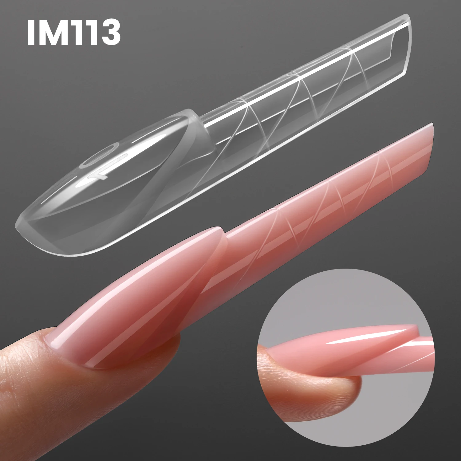 

YOKEFELLOW ImMaster French Dual Nail Form 150pcs Russian Almond Nail Form for Beginners Pros Builder Nai Gel Acrylic Tools IM113