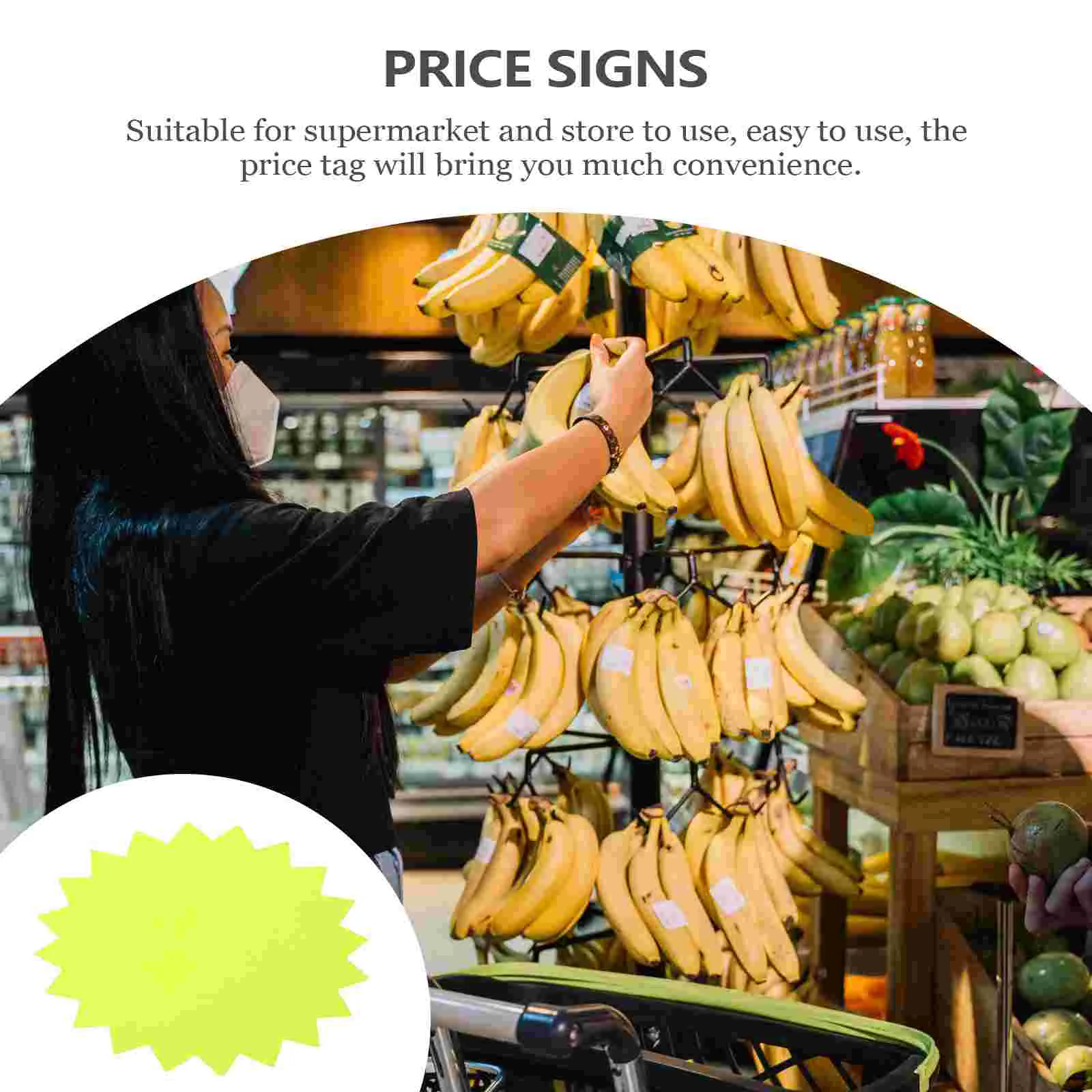 80 Pcs Shaped Sign Commodity Price Tag Neon Light Blank Advertising Paper Star Tags