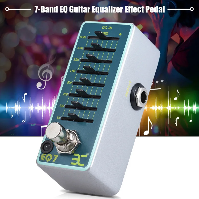 Picture 6: ENO EX EQ7 Guitar Equalizer Effect Pedal 7-Band EQ Full Metal Shell True Bypass
