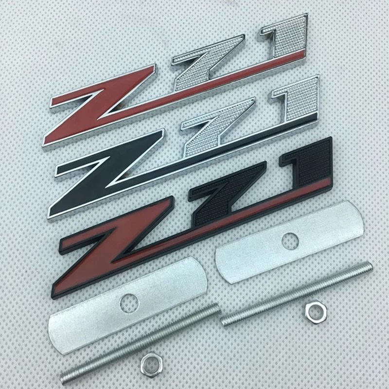 3d Metal Logo Z71 Emblem Car Front Grille Badge Sticker For Chevrolet Tahoe Colorado Cheyenne Chevy Silverado Z71 Accessories