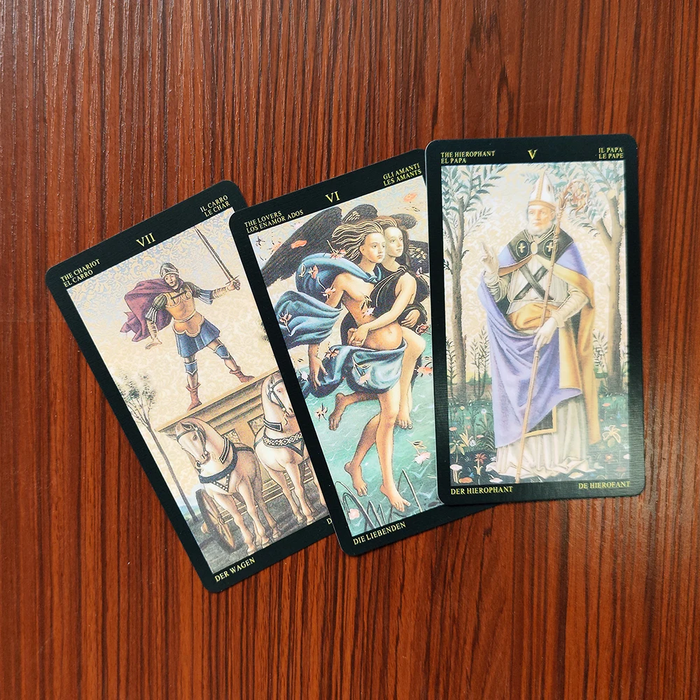 12CMX7CM Botticelli Divination  Tarot this deck with Renaissance deck (English, Spanish, French, German and Italian Edition)