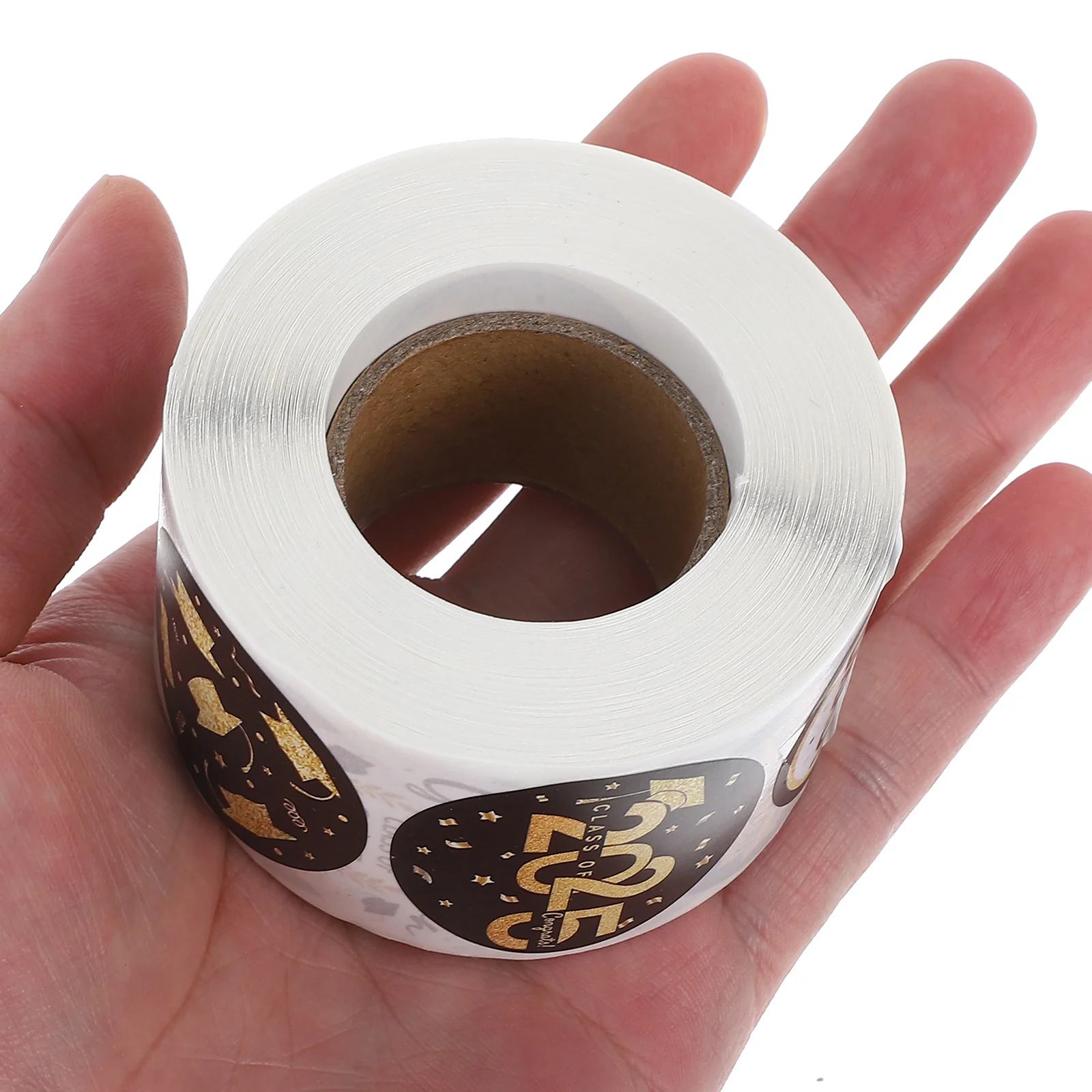 

1 Roll Graduation Cap Stickers Class of 2025 Self Adhesive Labels Graduation Party Supplies Envelope Seals Grad Party Supplies