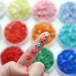 8mm Mini Buttons Resin Star 2-Hole Buttons for Sewing Needlework DIY Cartoon Dolls Clothes Shoes Handcraft Supplies Scrapbooking