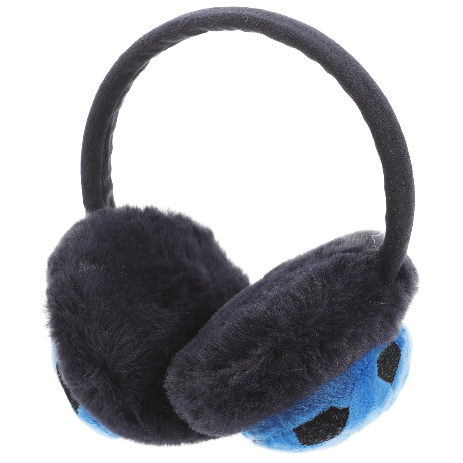 

Ear Cuff Children's Cold-proof Protector Plush Outdoor Comfortable Soccer Blue Cover Winter