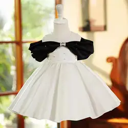 New Children's Princess Ball Gown Wedding Birthday Baptism Party Flower Girl Dresses A3811 Vestidos Bridesmaid Dresses