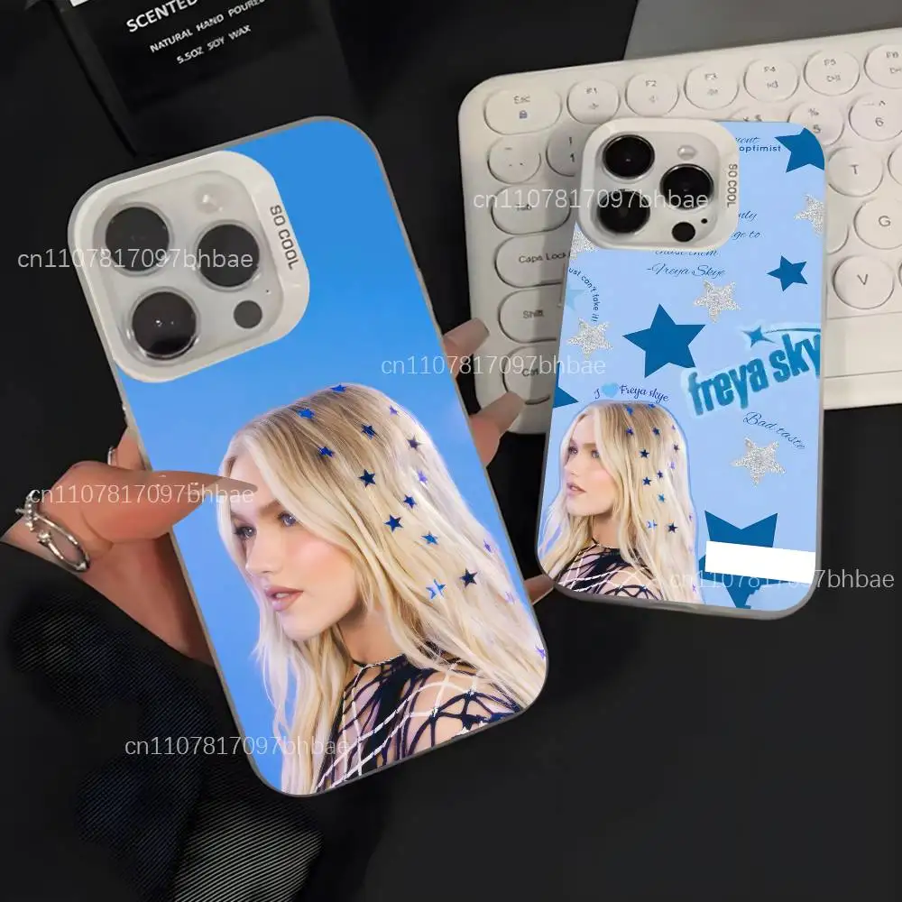 

F-Freya Skye Singer For iPhone 17,16,15,14,13,12,11,X,8,7,Pro,Max,Plus,SE4,Air,Mini White Durable Hard Shell Matte