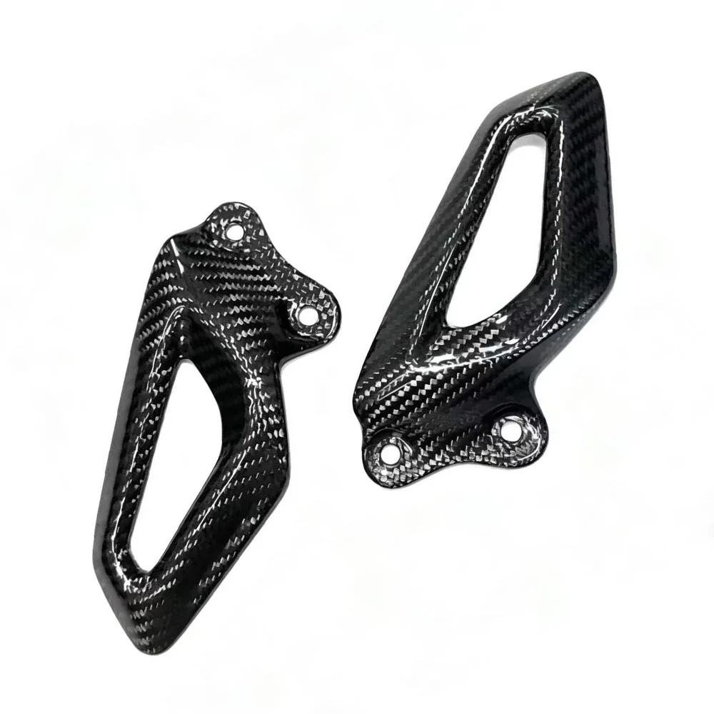Motorcycle100% carbon fiber Carbon Fiber Heel Guards Foot Plates Rearests Protector Fairings For BMW S1000RR S1000 RR 2019 -2024