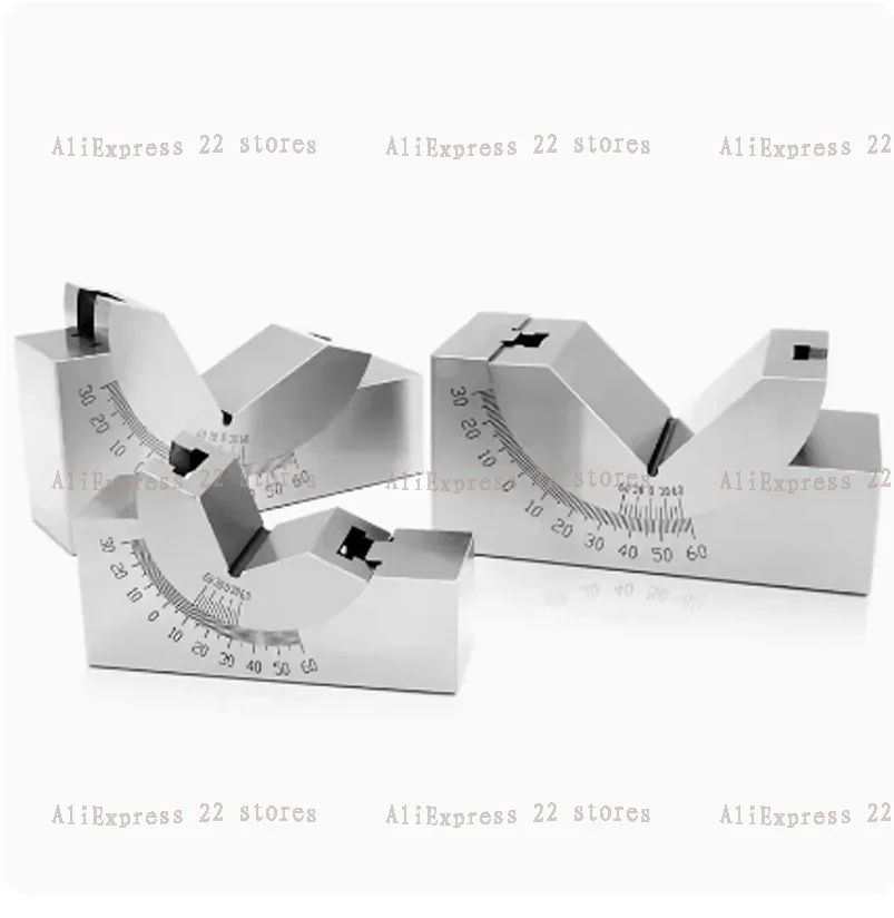 1pc AP25  Precision Alloy Steel Gauge Micro Adjustable Angle V Block Milling Setup 0 to 60 Degree Angle Block Gauge