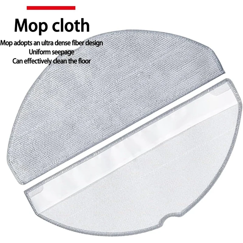 ABPQ-Kit de repuesto de accesorios para Robot aspirador Xiaomi S20/D106, piezas de Cepillo Lateral principal, filtro HEPA, paño de mopa