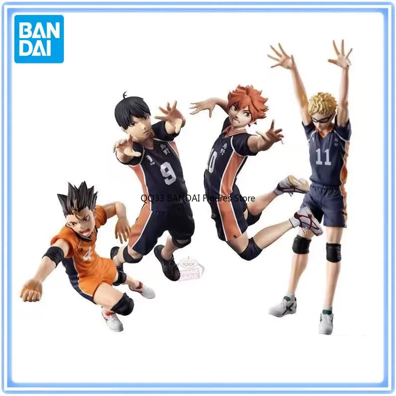 BANDAI Original Anime Haikyuu!! Yu Nishinoya Tobio Kageyama Shoyo Hinata POSING FIGURE Action Model Desktop Ornaments