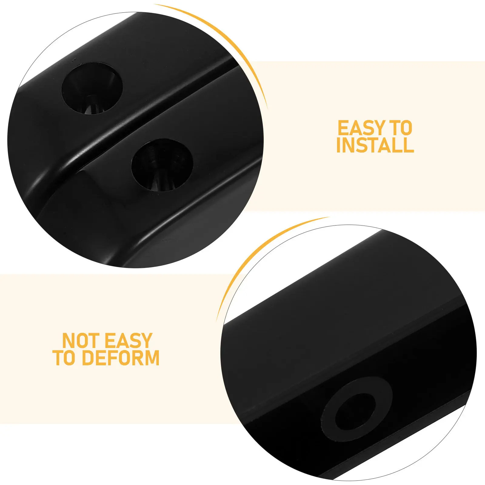 

2PCS Black Bass Guitar Thumb Rest, Comfortable Finger Rest Buckle for Bassists, Musical Instrument Hardware Accessory