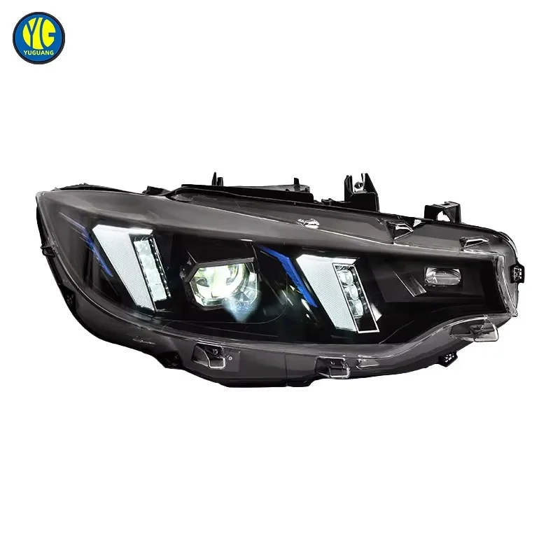 6000K Super Bright LED Front Headlight Yellow DRL Auto Lighting Modified Replacement Car Lamp Parts