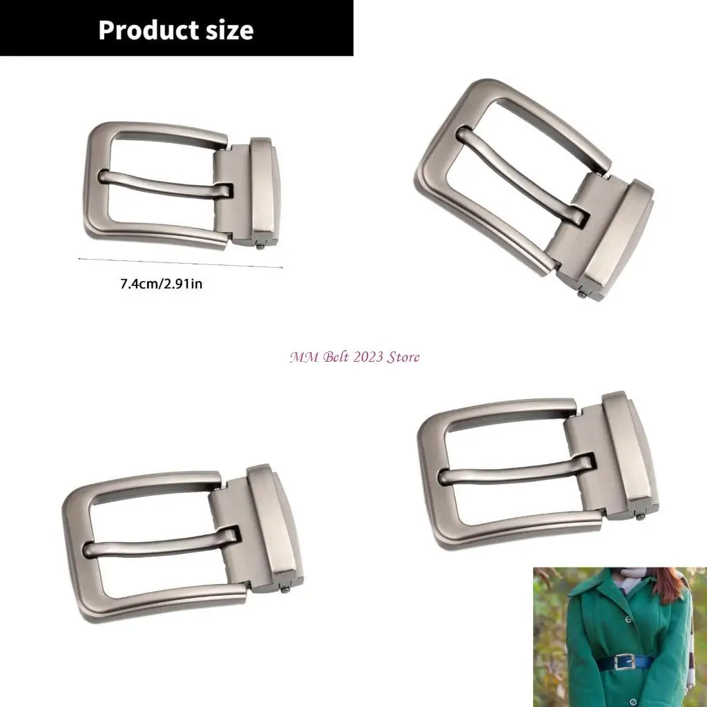 49me-パンクベルトバックルメタルシングルプロング交換用ファッションメンズトレンド