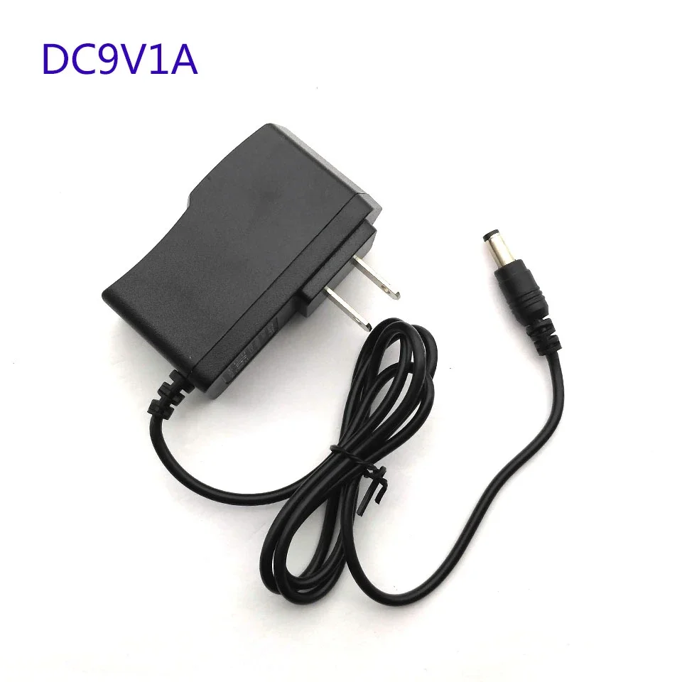 DC 9V1A 9V 1A Power Supply AC 100V-240V Converter Adapter Charger 5.5mm X 2.1mm 1000mA