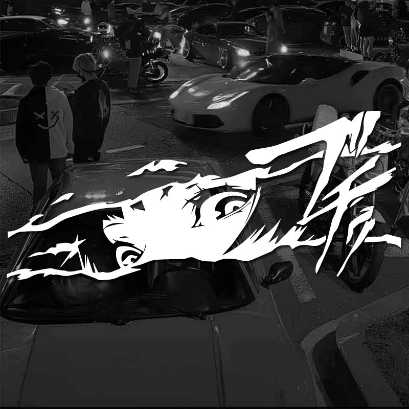 Calcomanía de anime con ojos de niña, creativa y moderna con alta calidad, buenas decoraciones para automóviles, camiones y portátiles, PARA ANIME FANS.