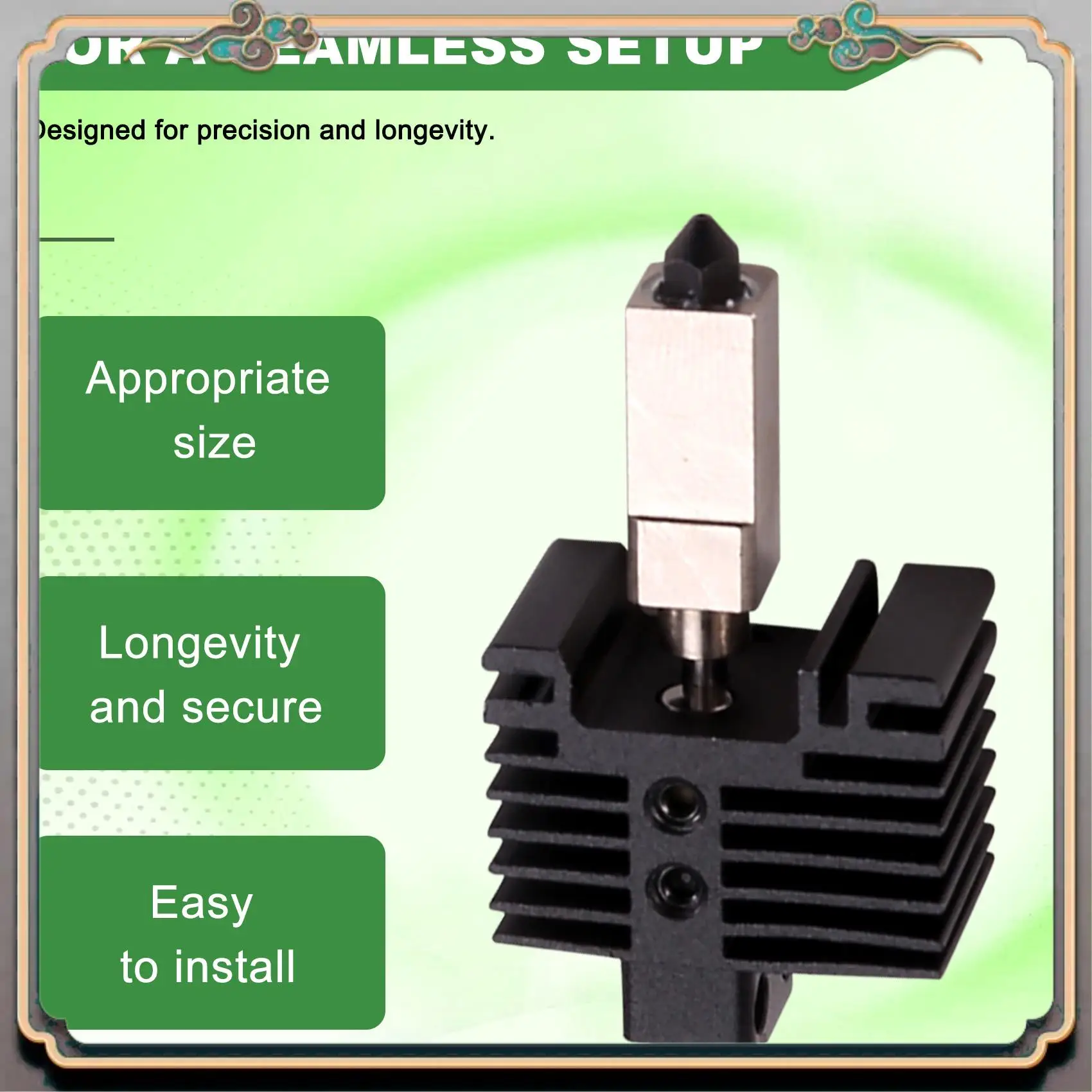 

A46M-Сборка сопла хотэнда из закаленной стали для Bambu Lab X1&P1, запчасти для 3D-принтеров