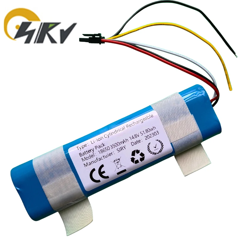 High Capacity 3500mAh Li-Ion Cylindrical Rechargeable Battery Pack For CONGA 3090 1690 Robot Vacuum Cleaner TF-G85 Haier Robot