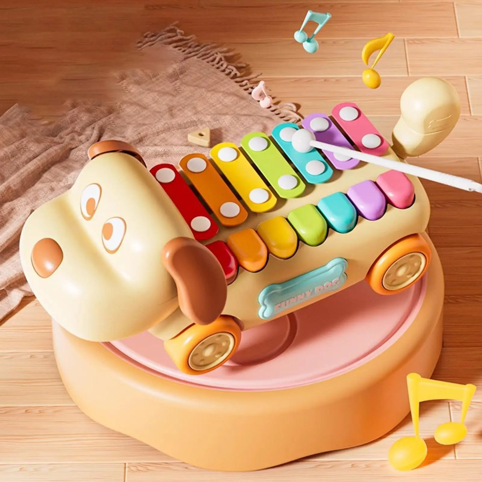 Piano à frapper à la main pour les tout-petits, jouet musical pour enfants, bébé, 1, 2, 3 ans