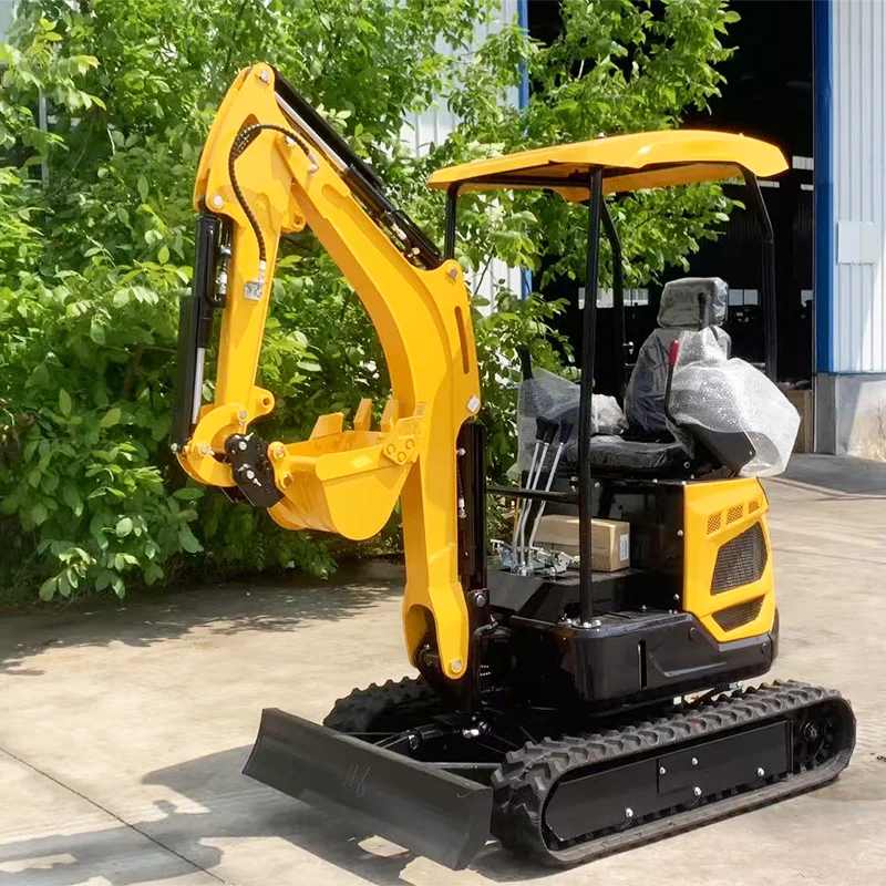 

Factory price customized hydraulic full accessories 1.8 tons 2 tons small excavator for home garden mini excavator for sale