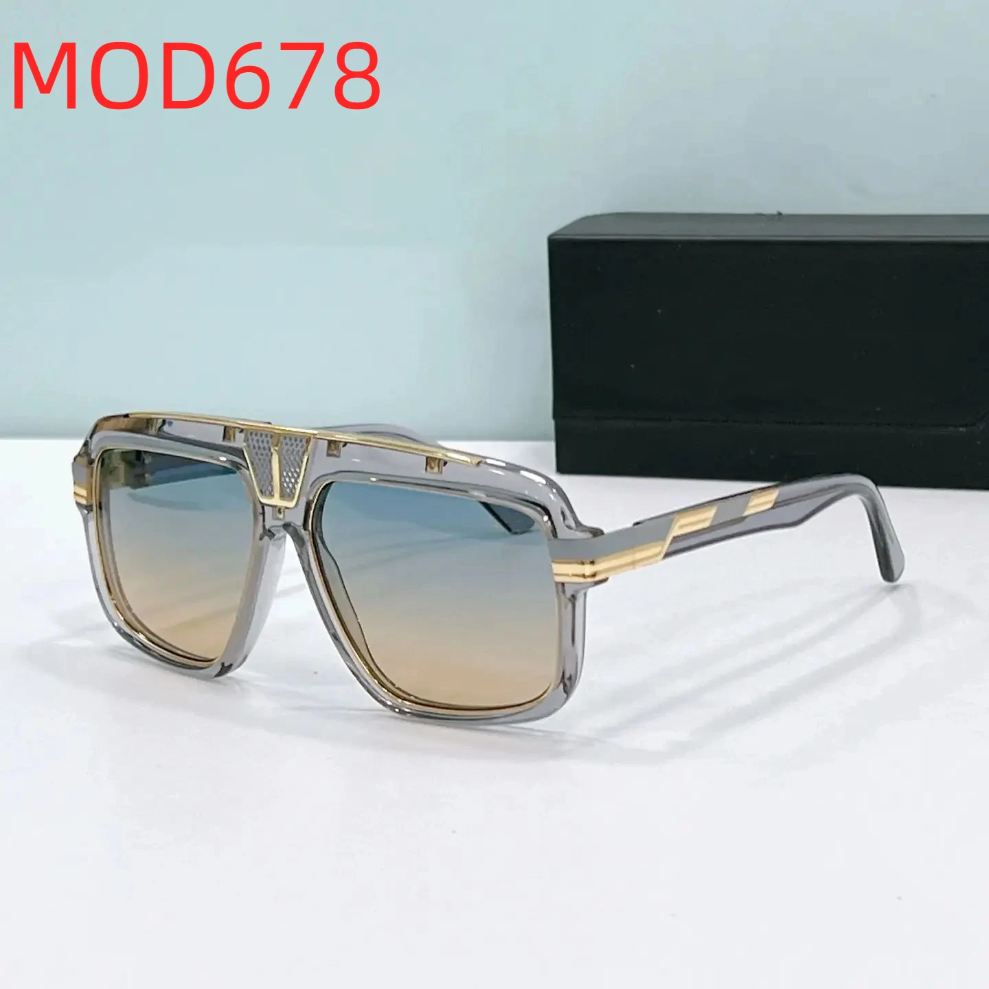 

Оригинальные мужские солнцезащитные очки CCAZAL MOD678 в классической квадратной ацетатной оправе премиум-класса UV400 с градиентом, популярные женские очки для пар