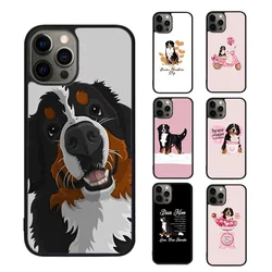 Funny Bernese Mountain Dog Phone Case cover For iPhone 17 Air 15 16 16e 14 13 12 11 Pro Max Coque For Apple PLUS fundas
