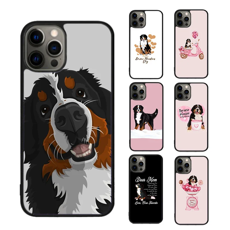 Funny Bernese Mountain Dog Phone Case cover For iPhone SE2020 15 16 14 13 12 11 Pro Max Coque For Apple 8 PLUS 7 fundas