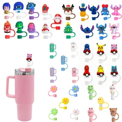 Potdemiel 3D Lovely Straw Cover Cap for Cup Reusable 10mm Silicone Straw Topper Compatible With Dust-Proof Straw Tips Lids