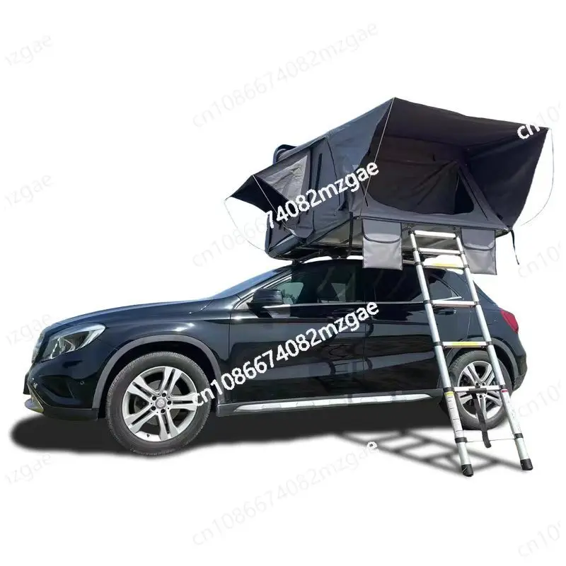Hard shell full-automatic car roof tent bed, suitable for suv car go on road trip folding rollover tent camping