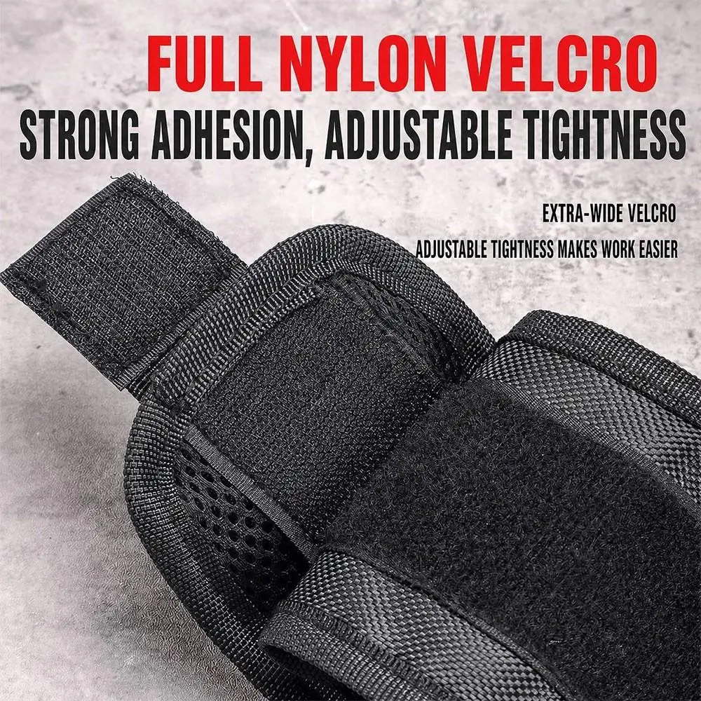 Oxford Cloth Magnetic Wristband Hook-and-Loop Closure Adjustable Magnetic Wrist Tool Holder Multi-Pocket Structure Portable