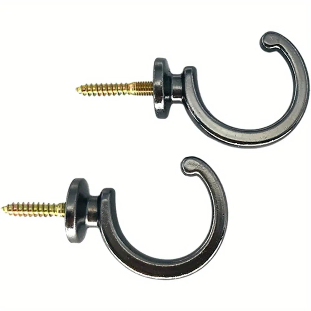 (2Pcs) End Curtain Drapery Hold Back Tie Back Hooks