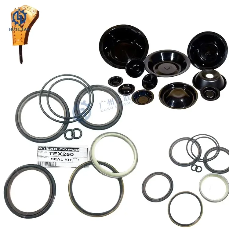 TEX75 TEX80 TEX100H TEX110H TEX180H TEX250H1 TEX400H TEX600 TEX700 TEX900H Hydraulic Rock Breaker Hammer Seal Kit For Excavator