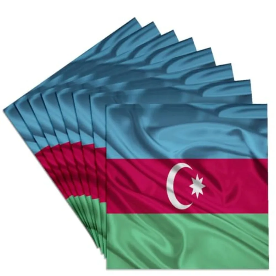 

CST_28222_4 Набор из 8 керамических подставок под кружки с флагом Азербайджана