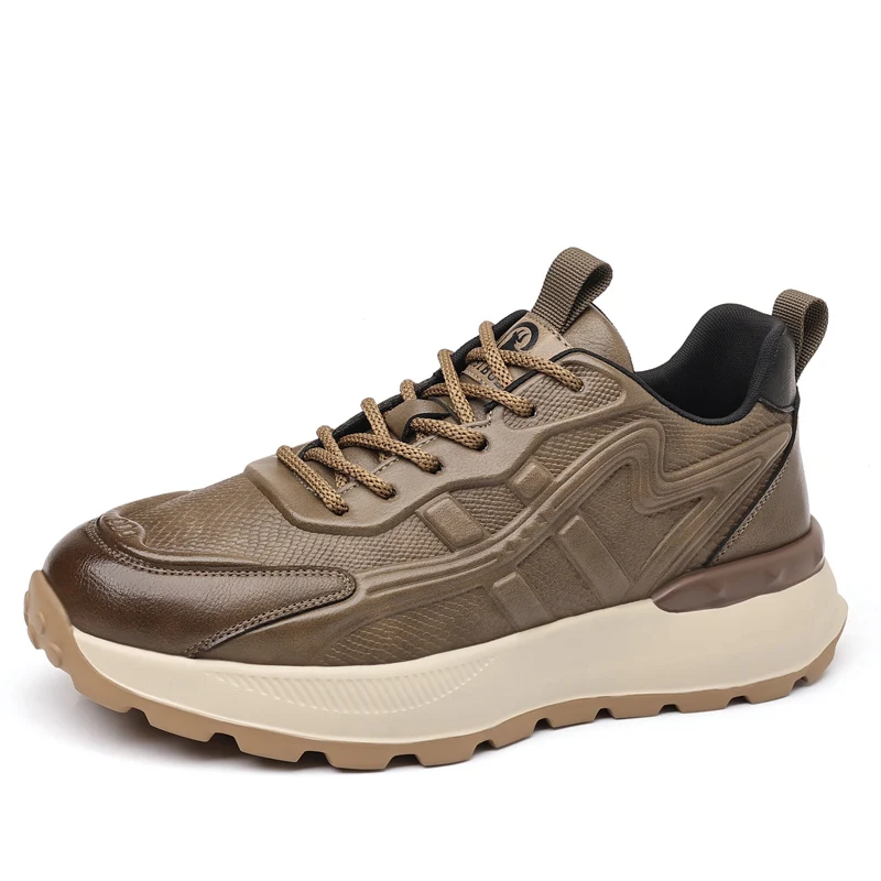 

VIPOL Мужские многофункциональные оксфорды на толстой подошве, классическая брендовая деловая кожаная повседневная обувь, официальная рабочая обувь