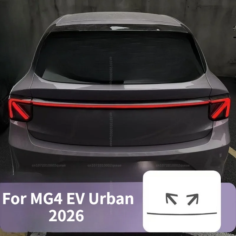 Farbwechselnde Rücklichtfolie aus TPU, hellschwarz, transparent, für die Außendekoration und Modifikation von Autos, für MG MG4 EV Urban 2026 – Detail 1