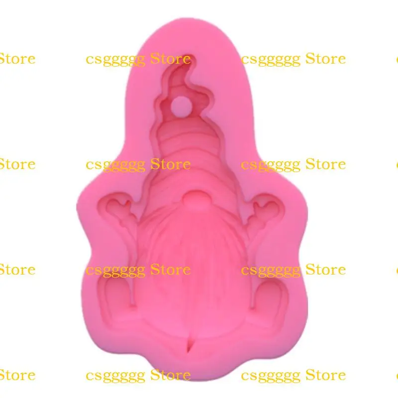 9HJK DIY SANTA LITE DWARF SILICONE SILICY EPOXY MOLD DIY keychain keychain قلادة صياغة القالب لعيد الميلاد هدية الحب