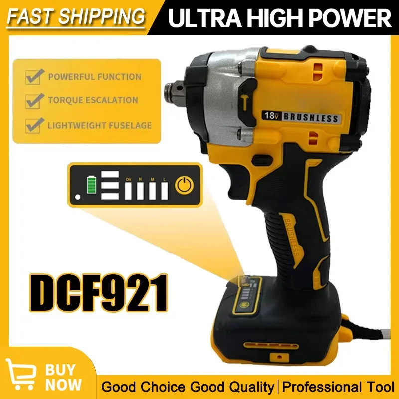 Ajuste DEWALT DCF921 ATOMIC 20V MAX llave inalámbrica 1/2 pulgadas llave de impacto inalámbrica llave de carga de velocidad Variable DCF921