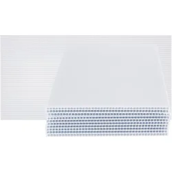 White Corrugated Plastic Sheets 11.8x6 Plastic Board Sheet 0.16