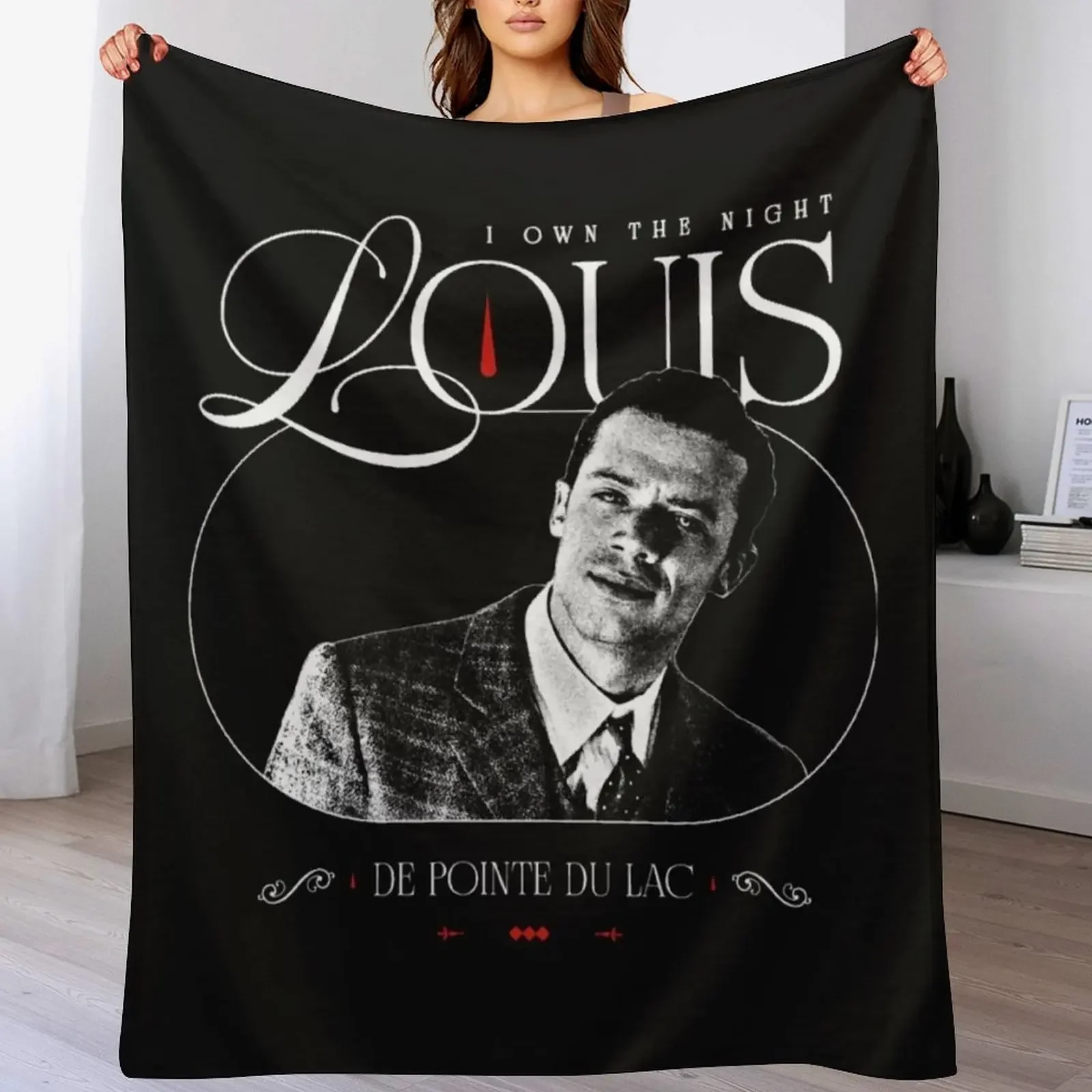 Louis De Pointe Du Lac I Own The Night Vintage For Men Throw Blanket All Season Soft Lightweight Blanket for Home